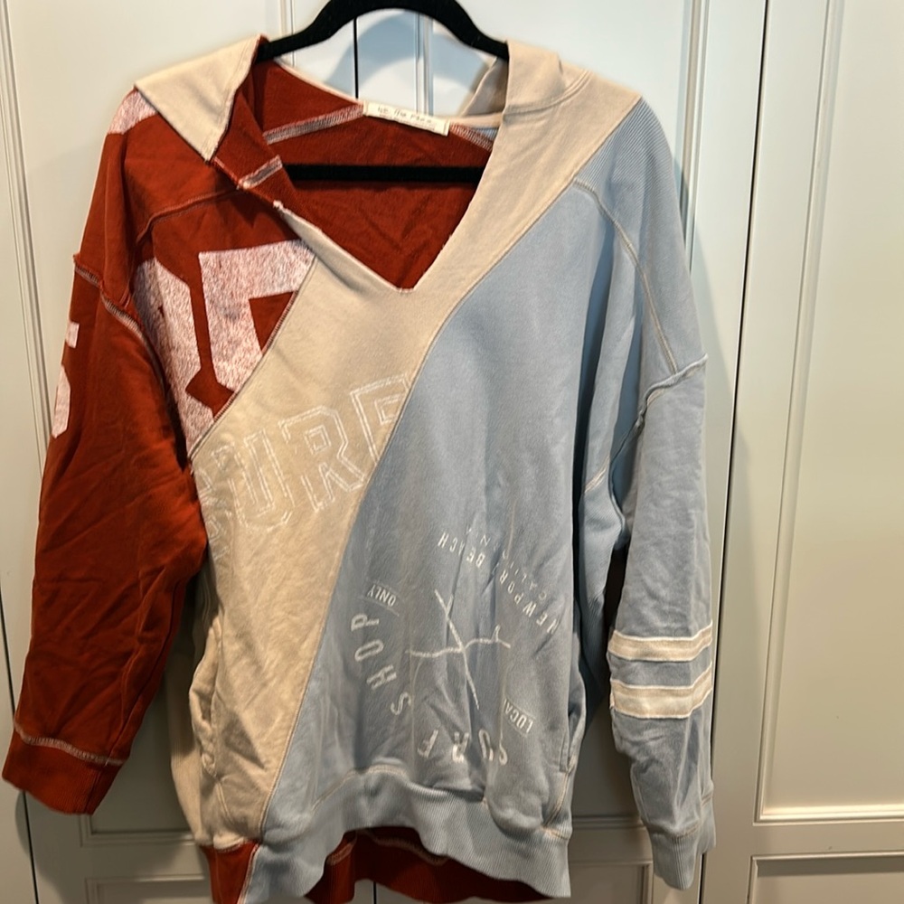 We The Free Surf patchwork Hoodie Medium